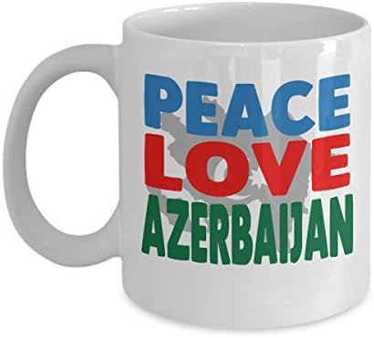 AZERBAIJAN COFFEE MUG: Creative Hot Beverage Printed Mugs for Men, Women, Mom and Dad - Cute, Funny, Clever, Unique Specialty Drinkware - Microwave &amp; Dishwasher Safe - Fade Resistant