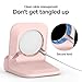 Spigen S350 Designed for Apple Watch Charger Stand for Ultra 2/1 49mm, Series 10 46/42mm, 9/8/7 45/41mm, SE2/SE/6/5/4 44/40mm, 3/2/1 42/38mm Durable TPU with Non-Slip Stable Base - Pink Sand
