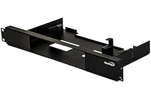 NavePoint 19 Inch Server Cabinet Rack Mount Shelf Kit for Cisco ASA5505 Black