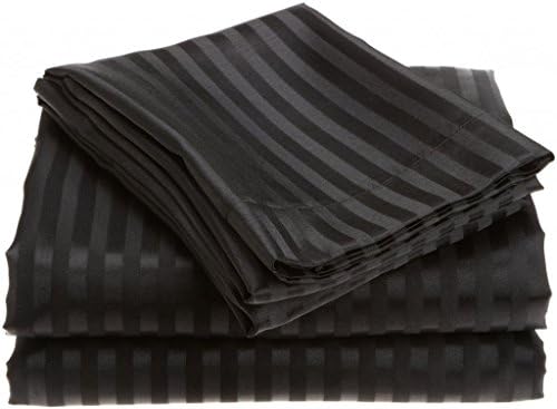 #1 Sheet Set on Amazon - 100% Microfiber Luxury Bedding Collections - HIGHEST QUALITY Fitted and Flat Bed Sheets - Pillowcases - Deep Fitted Pockets - Wrinkle - Fade - Stain Resistant - Great For Bedroom - Vacation Home - Guest Room - RV and Children’s Room - Super Soft Silky and Hypoallergenic!, LIFETIME (Queen, BLACK)