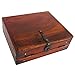 Treasure Gurus Antique Style Wood Folding Travel Writing Lap Desk