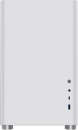 GameMax Spark Micro-ATX Gaming PC Case Dual Tempered Glass USB3 Type C White view 2