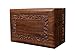 Bogati Hand Carved Rosewood Urn with Border Design (Medium)