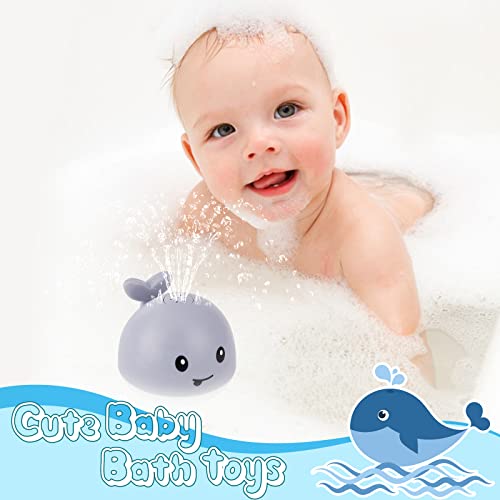 Baby Bath Toys, Rechargeable Whale Automatic Spray Water Bath Toy