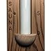 Grizzlybear Goods Sauna Sand Timer - Canadian Red Cedar Wood - 15 Minutes Sauna Timer- Wall Mounted Rotating Hourglass Timer with White Sand