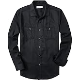 EOUOSS Men's Flannel Shirts Long Sleeve Button Down Shirts for Men Regular Fit Casual Shirt Jacket with Pockets