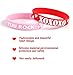 Moon Boat 52PCS Valentine’s Day Heart Rubber Wristband Bracelets - Party Favors Gifts Supplies