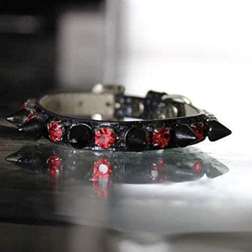 ruby red dog collar