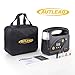 AUTLEAD Tire Inflator C5, Portable Air Compressor Pump, 40L/Min DC 12V Auto Digital Tire Pump with Pressure Gauge, LED Light, 4 Adaptors for Car, Bicycle, Motorbike and Others