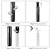 Gotofine Perfume Atomizer Perfume Bottles, Portable Travel Mini Refillable Spray Bottle 5ml, Funnel & Dropper Included (Black)