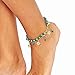 Doinshop Women Anklet Chain Bohemian Beach Turquoise Barefoot Sandal Foot Jewelry