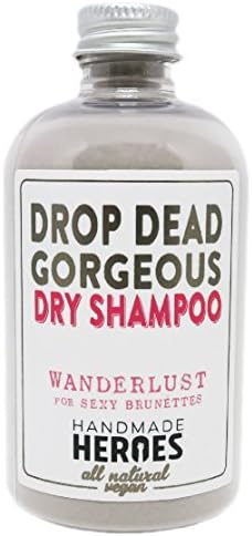 Dry Shampoo Powder for Brunette and Dark Hair. 100% Natural. Adds Instant Volume. 2.4oz (67gms)