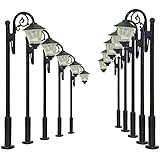 LYM36 10pcs Model Railway Train Lamp Post Street Lights TT N Scale LEDs New