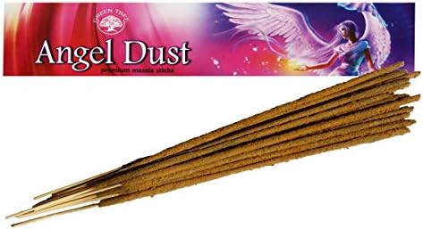 Green Tree Angel Dust Natural Incense Sticks (Single Pack)