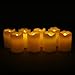 Flameless LED Votive Candles, Color Changing & Warm White Glow Options, Resin Plastic, Indoor Outdoor Use, Batteries Included - 8 Pack