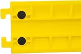 Berry 2x Yellow Plastic Cable Protector 100cm Floor Wire Ramp 40x13mm Channel view 3