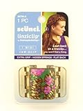 Scunci Linziclip Midi Jaw Hair Clip - 1 Piece (Mocha Brown)
