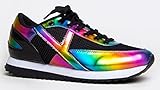 YRU Flash Women's Lace up Sneaker - Casual Fashion Jogger Trainer - Comfortable Lightweight Athletic Sport Shoe