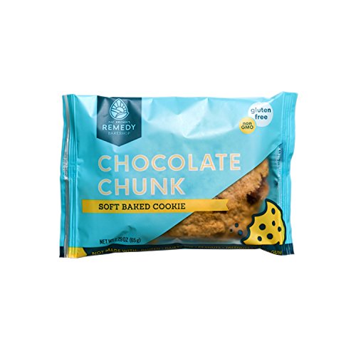 Zac Brown’s Remedy Bake Shop Gluten-Free Cookies, non-GMO, Vegan, Dairy-Free, Soy-Free, Nut-Free, and Egg-Free (5 count) (Chocolate Chunk)