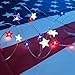 ADAINA 2 PACK Star Shaped,Red White and Blue,American Flag,Battery Operated Indoor String Lights,USA 4th for July Fairy Lighting,Independence Day,Home Patriotic,Memorial Day Decor(2M 20 Leds)