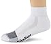 FoxRiver mens Wick Dry Triathlon Lightweight Sport Quarter Crew athletic socks, White, Medium