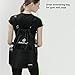 Drawstring Backpack Sport Gym String Bag Waterproof Sackpack Cinch Sack Gymsack (Black)