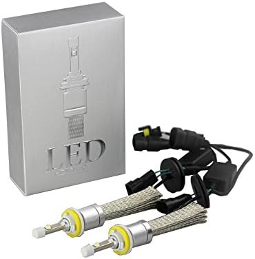 LeoVicki LED Headlight Bulbs Car Headlamp R3 Series Conversion Kits 6K 80W 9600LM Socket 9012