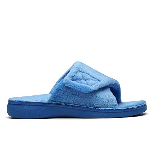 SOLLBEAM Fuzzy House Slippers With Arch Support Orthotic Heel Cup Sandals For Women | Pricepulse