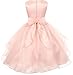 Little Girls Ruffle Dazzling Stone Waist Flowers Girls Dresses