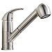 VCCUCINE Commercial Stainless Steel Single Handle Pull Out Sprayer Brushed Nickel Kitchen Faucet, Small Pull Down Bar Sink