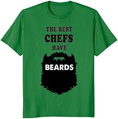 Mens the best chefs have beards gift tshirt tees shirt clothing Large Kelly Green