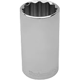 Proferred S19332 3/8" Drive SAE Socket, 1" Deep 12 Point