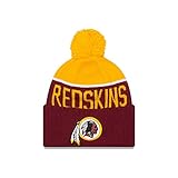 Men's New Era NFL 2015 Washington Redskins Sport Knit Hat Maroon/Yellow Size One Size