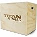 Titan Fitness 3-in-1 Wooden Plyometric Box 16-in. x 20-in. x 24-in.