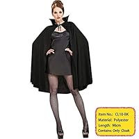 NUTY DESTY Adult Costume Plain Superhero Capes Vampire Cosplay Halloween Costumes for Women Halloween Decor