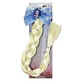 Frozen 2 Girls Queen Elsa Faux Hair Braid with Bow