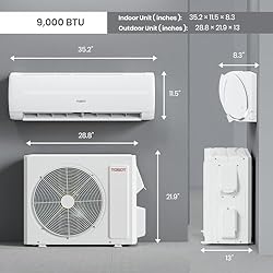 TOSOT 9,000 BTU Mini-Split Air Conditioner, Wifi