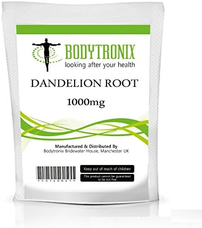 DANDELION ROOT 1000mg 60 capsules NATURAL DIURETIC, BLOATING vegetarian