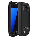 S7 Battery Case,Accerzone External Battery Case,4200mAh Portable Backup Battery Charger,Cover Case for Samsung Galaxy S7,Rechargeable Power Bank Case (Black)