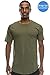 JC DISTRO Mens Hipster Hip Hop Cotton Elong Round Scallop Tshirt Military Green Medium