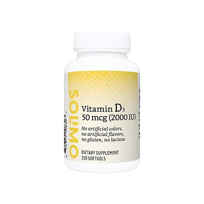 Amazon Brand - Solimo Vitamin D3 125 mcg (5000 IU), 150 Softgels, Five Month Supply (Packaging may vary)