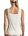 Cinema Etoile Women's Square Neck Cami,Ivory,X-Large
