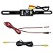 XJW Backup Camera and Monitor Kit for Car, Universal Waterproof Rear View License Plate Car Backup Camera 7 Night Vision LED