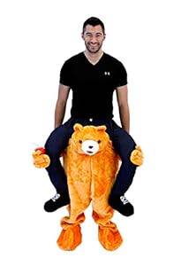 Costume Agent Men's Piggyback BEAR Ride-On Costume, Bear, Adult Standard