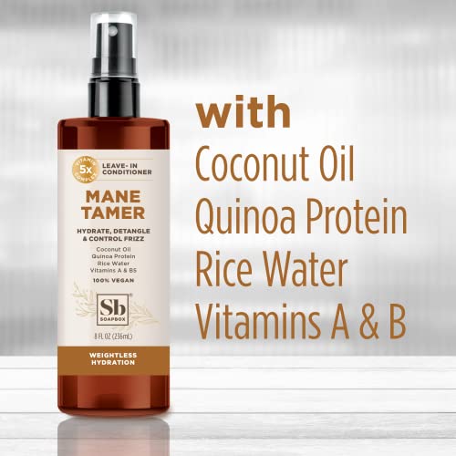 Soapbox LeaveIn Conditioner, Mane Tamer, Leave in Conditioner Spray to