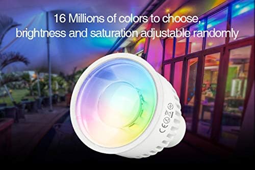 lighteu®, 4X 6W GU10 RGB+CCT LED Spotlight Color Changing and CCT WW CW Temperature Adjustable, Original Mi-Light - Image 5