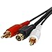 S-Video & Two RCA Audio Cables Combo, Gold Plated – 3 Feet