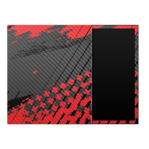 Carbon Fiber Tablet Skin Compatible with BOOX Note Air3 C (2023) - Grunge Red -…