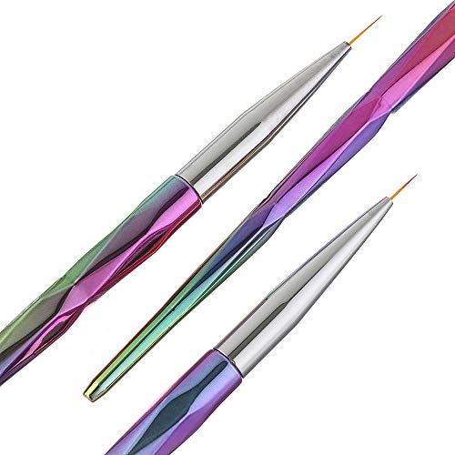 Redvive Top 3pcs Small Pen Hook Painting Line Nail Pens Pull Pen Paint