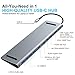 Updated Version USB C Hub, YEMO 12 in 1 Type C Hub Dongle to Ethernet, 4K HDMI & Mini DP, VGA,4 USB3.0/75W PD/SD&TF Card Reader/Mic&Audio for Mac Book&Type C Laptops